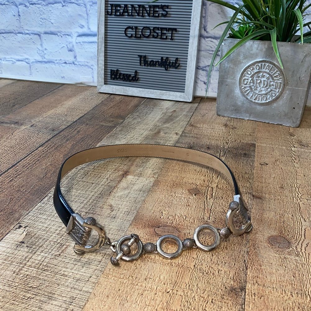 Vintage enmon 1998 leather metal belt
